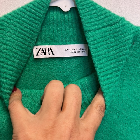 Zara green turtle neck sweater - Picture 3 of 6